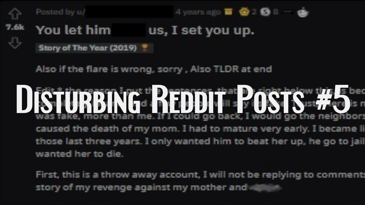 Disturbing Reddit Posts #5