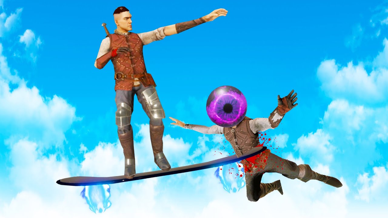 I Cut My Friend in Half with this Amazing Hoverboard in Blade and Sorcery Multiplayer VR!