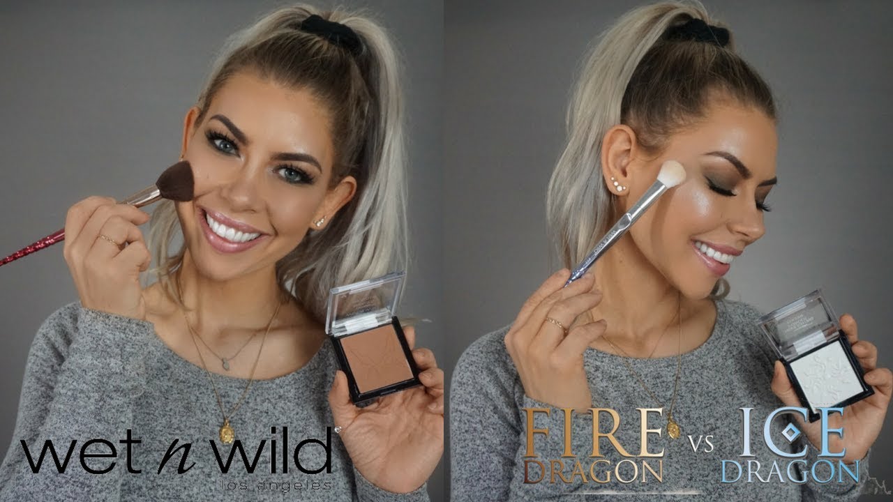 Wet N WILD FIRE DRAGON VS ICE DRAGON FULL REVIEW & TRY ON | BrittanyNichole