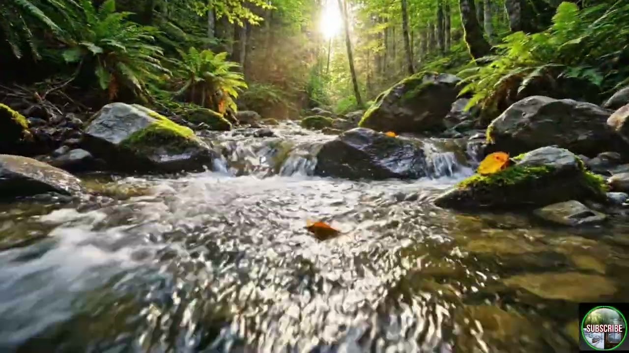 Peaceful Woodland Stream | Calming Water Flow for Deep Focus & Studying