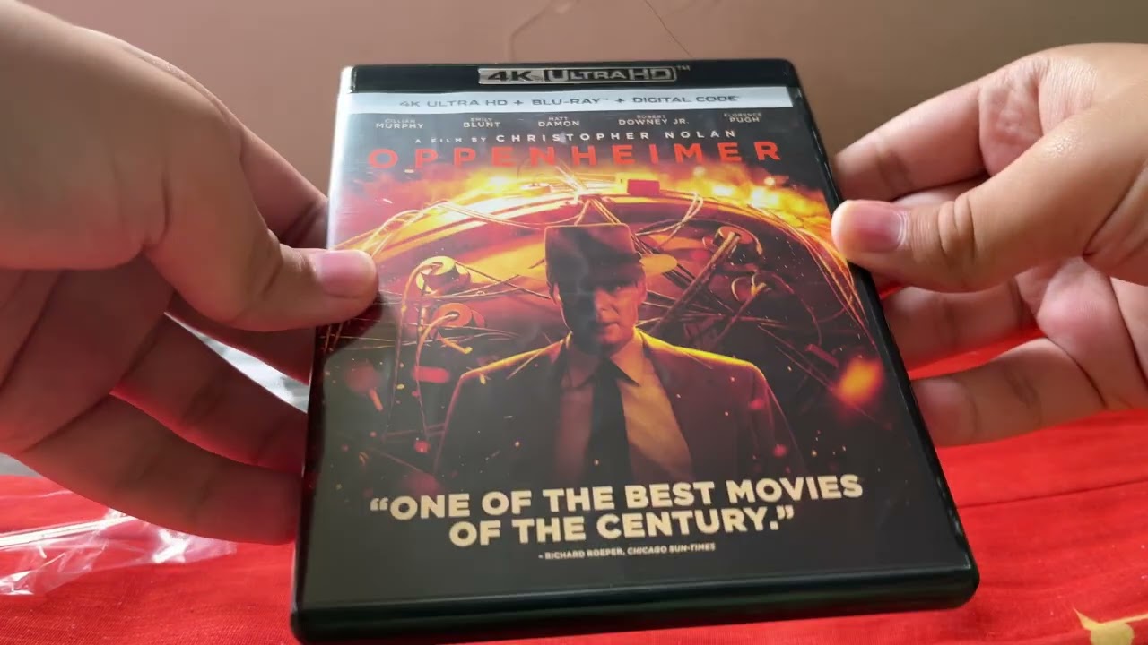 Oppenheimer 4k Blu-Ray Unboxing Brasileiro