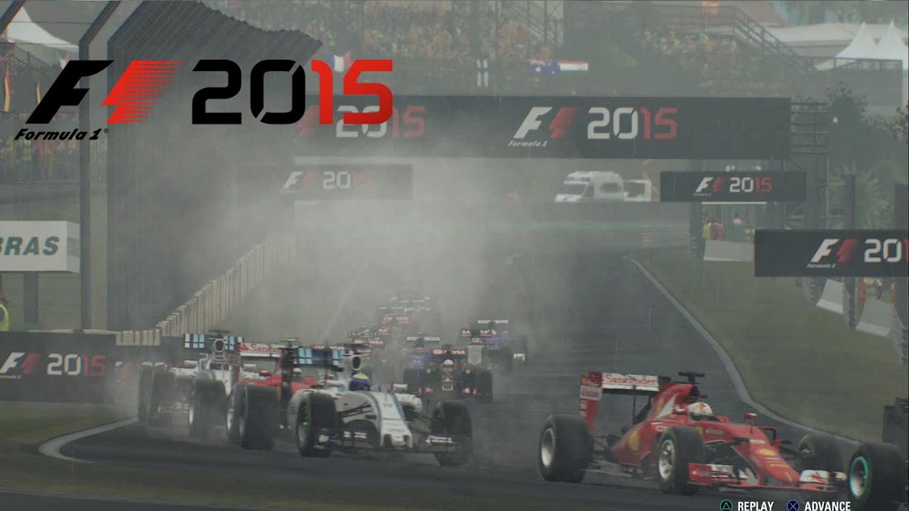 F1 2015 - Brazil GP - Massa Williams - Rain Gameplay [ HD ]