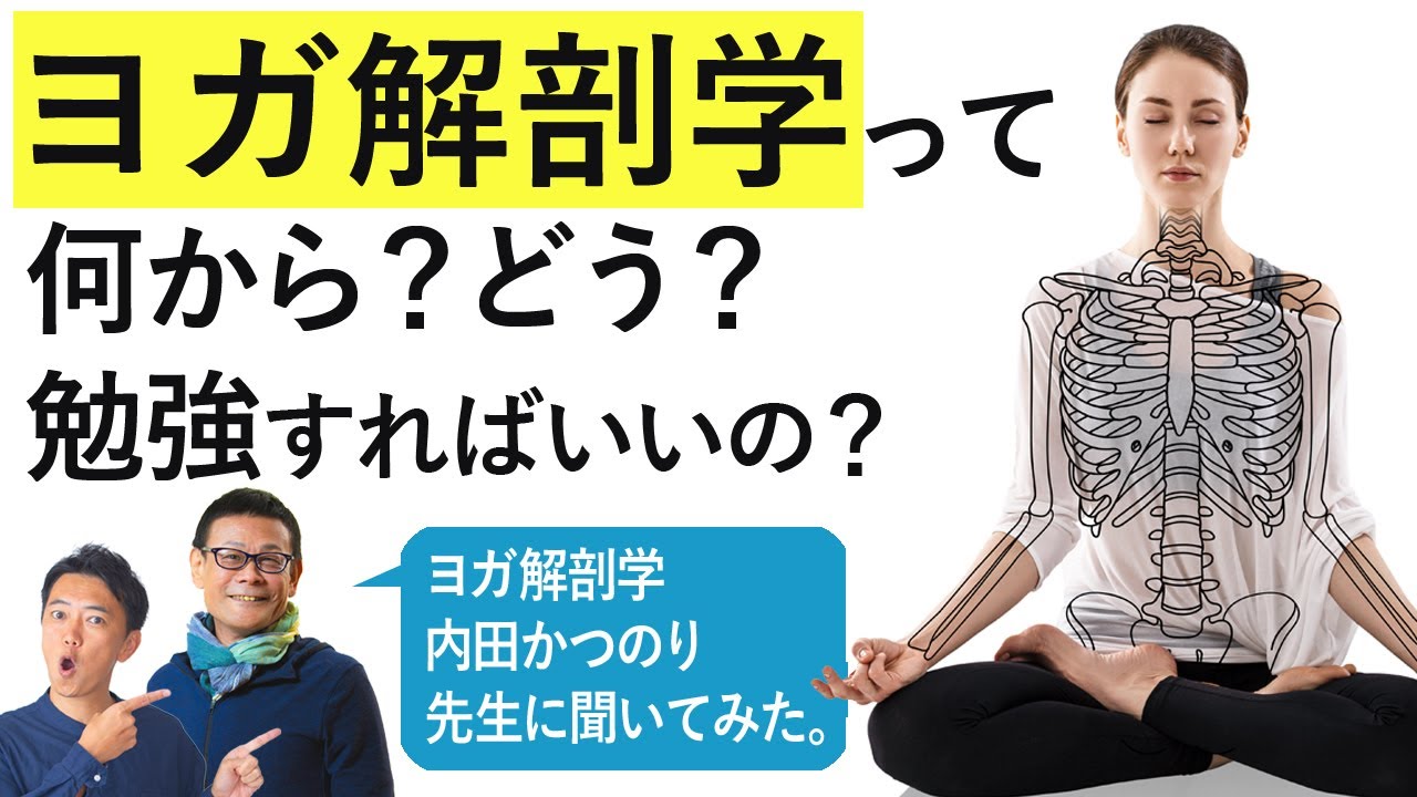 「ヨガ解剖学って、何から？どう？勉強すればいいの？」ヨガに使える解剖学！勉強のやり方を内田かつのり先生に聞いてみました！