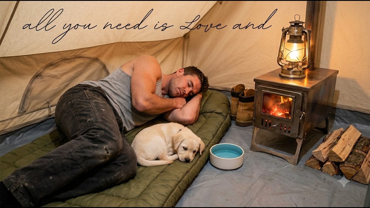 Surviving a Storm: Hot Tent Camping with My Dog in Extreme Wind Conditions