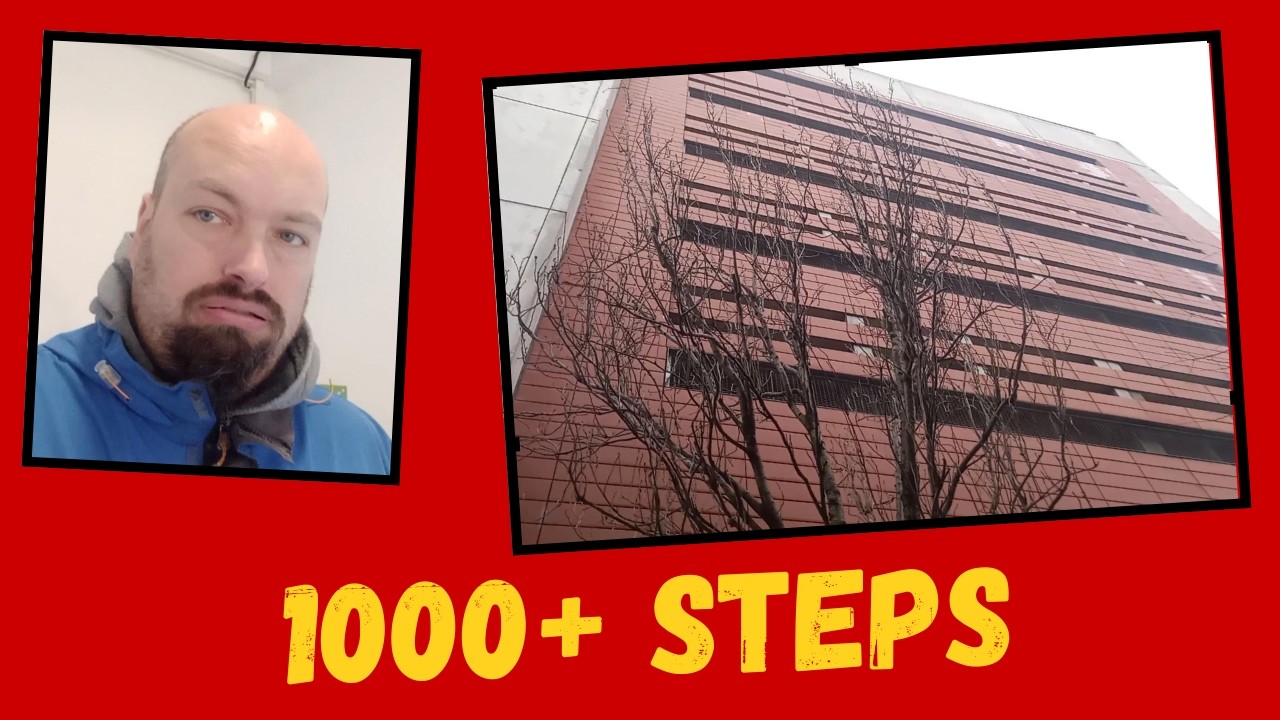 Climbing stairs workout. No excuses.