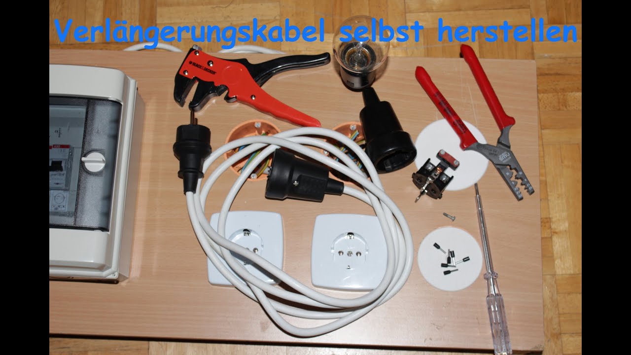 Verlängerungskabel selbst herstellen