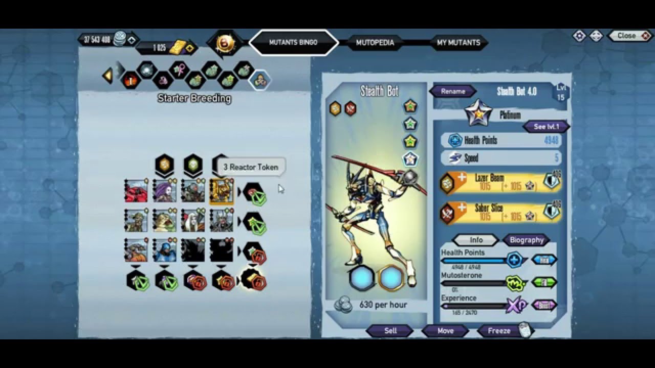 Mutants Genetic Gladiators (Platinum Stealth Bot)