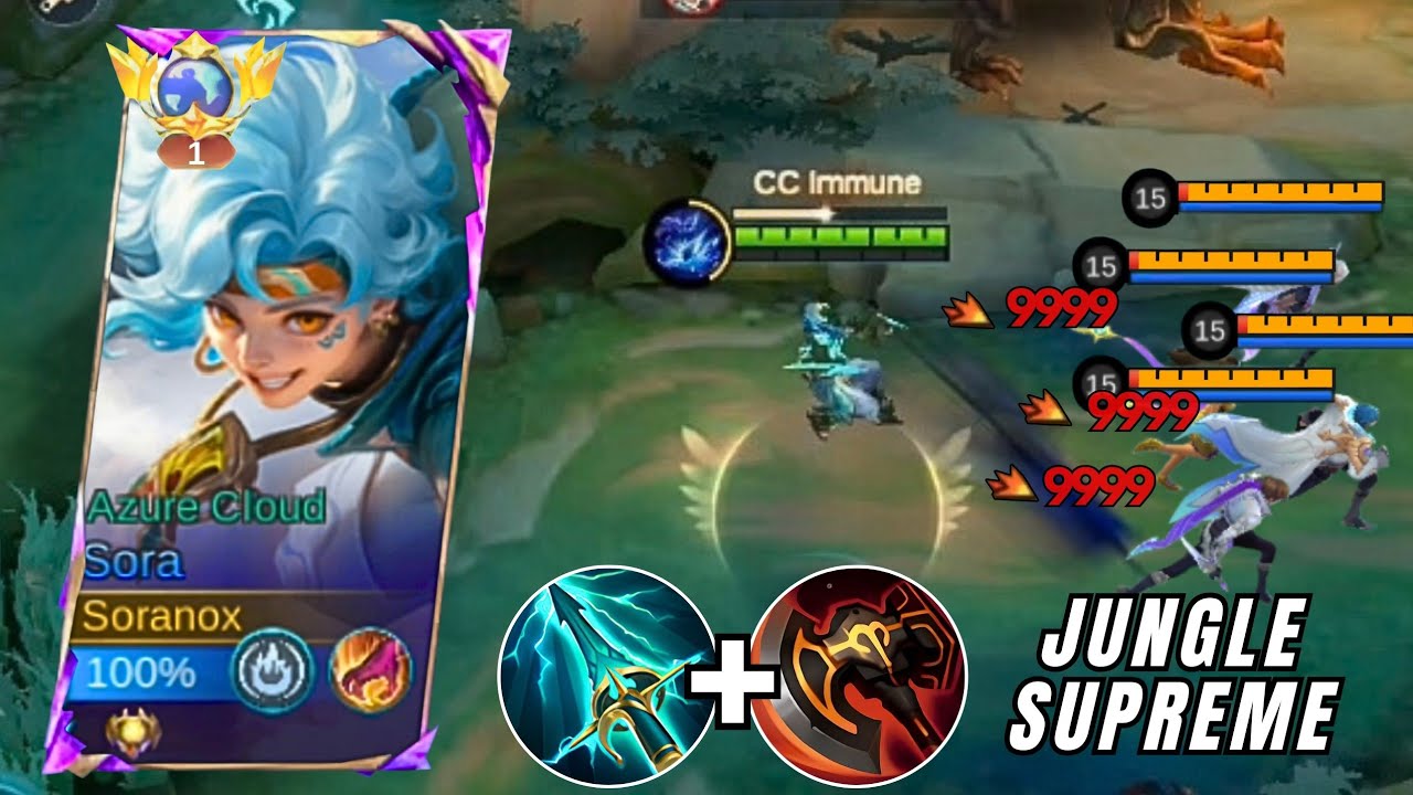 SORA JUNGLE LANE SUPREME PERFORMANCE AUTO CARRY TEAM!! (Must Watch!) - Mobile Legends