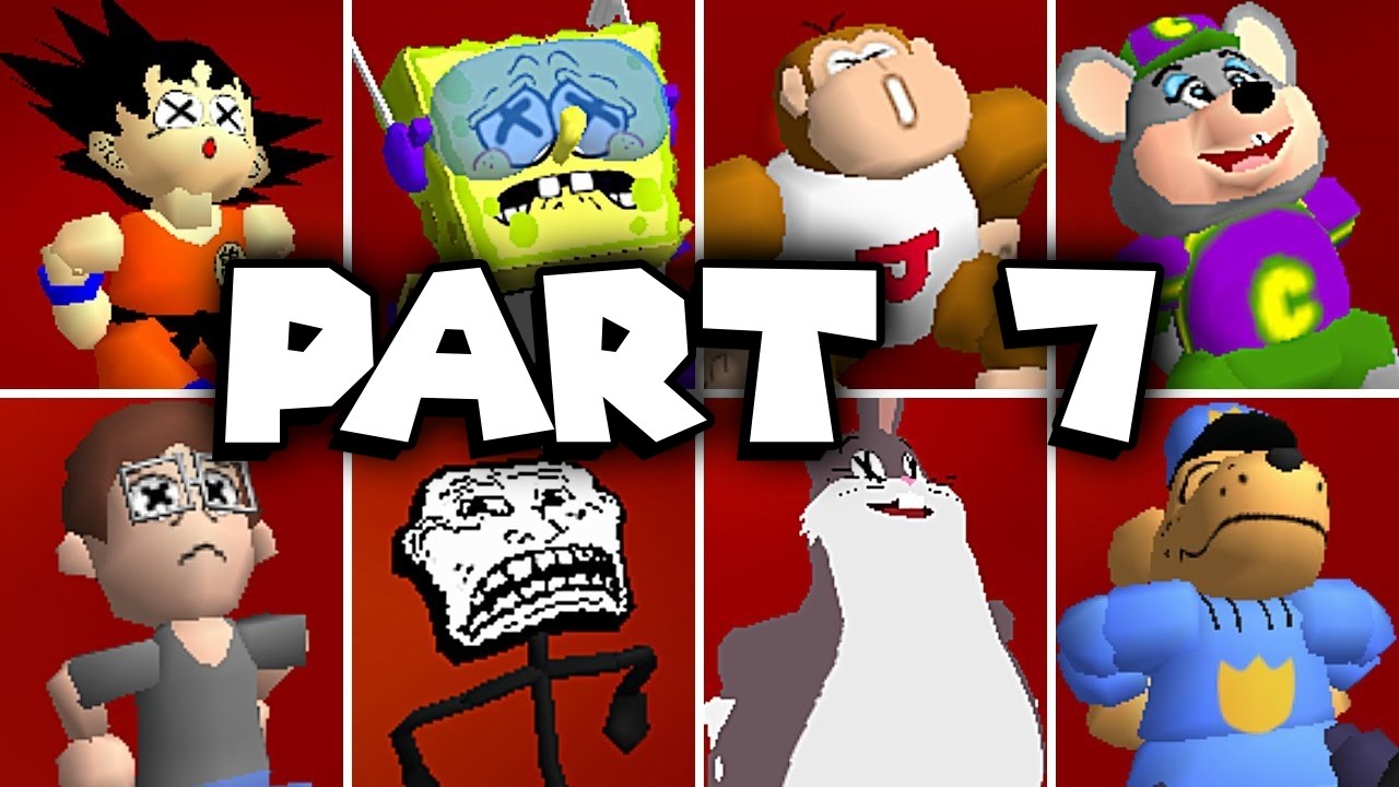 Loads More Famous Characters Burning in Lava - Super Mario 64 PC Port