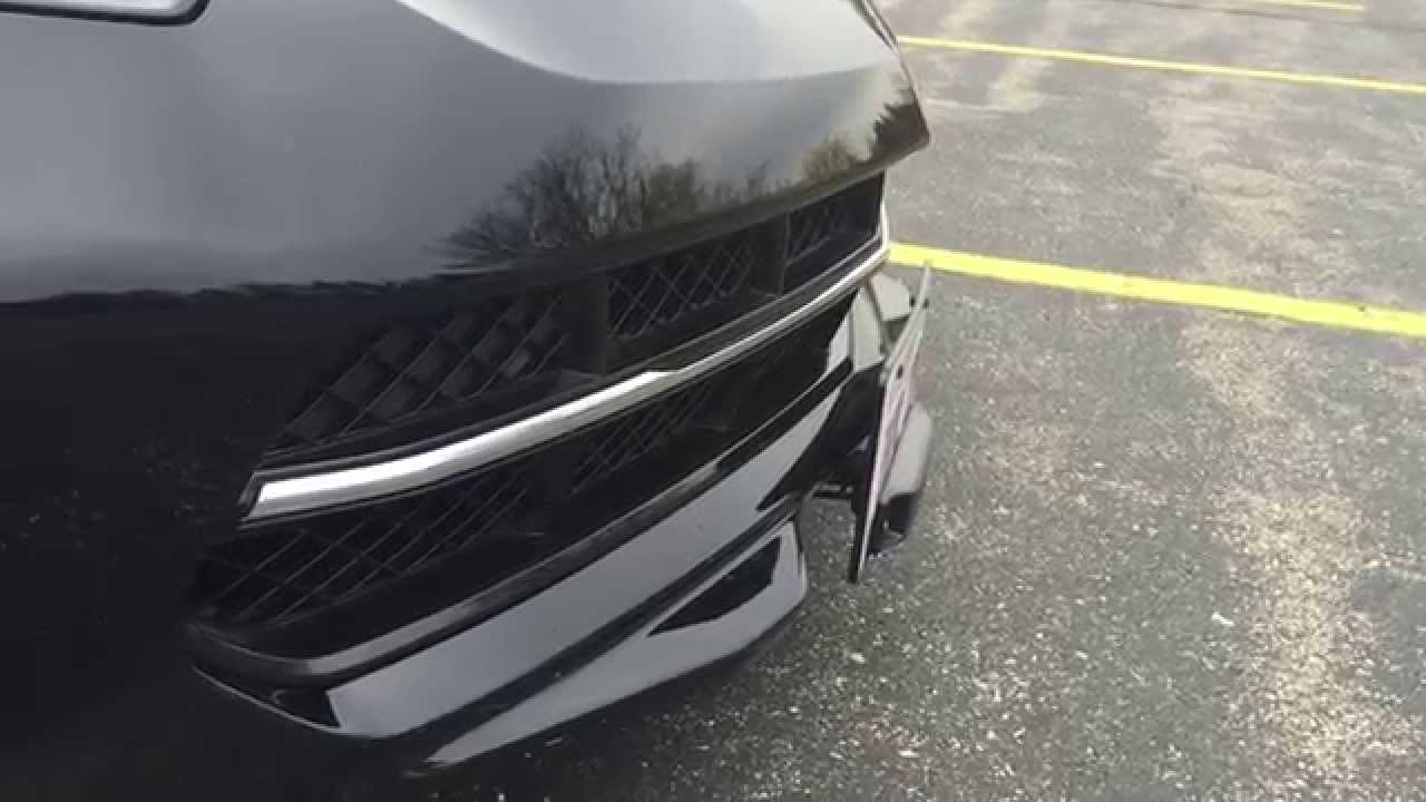 Show N Go Hidden Retractable License Plate Frame on C7 Corvette Stingray