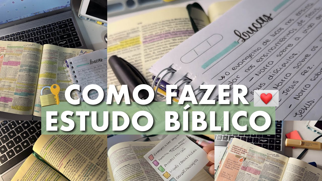 COMO FAZER ESTUDO BIBLICO - passo a passo