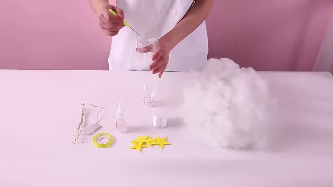 DIY 핸드메이드 LED 구름무드등 만들기_