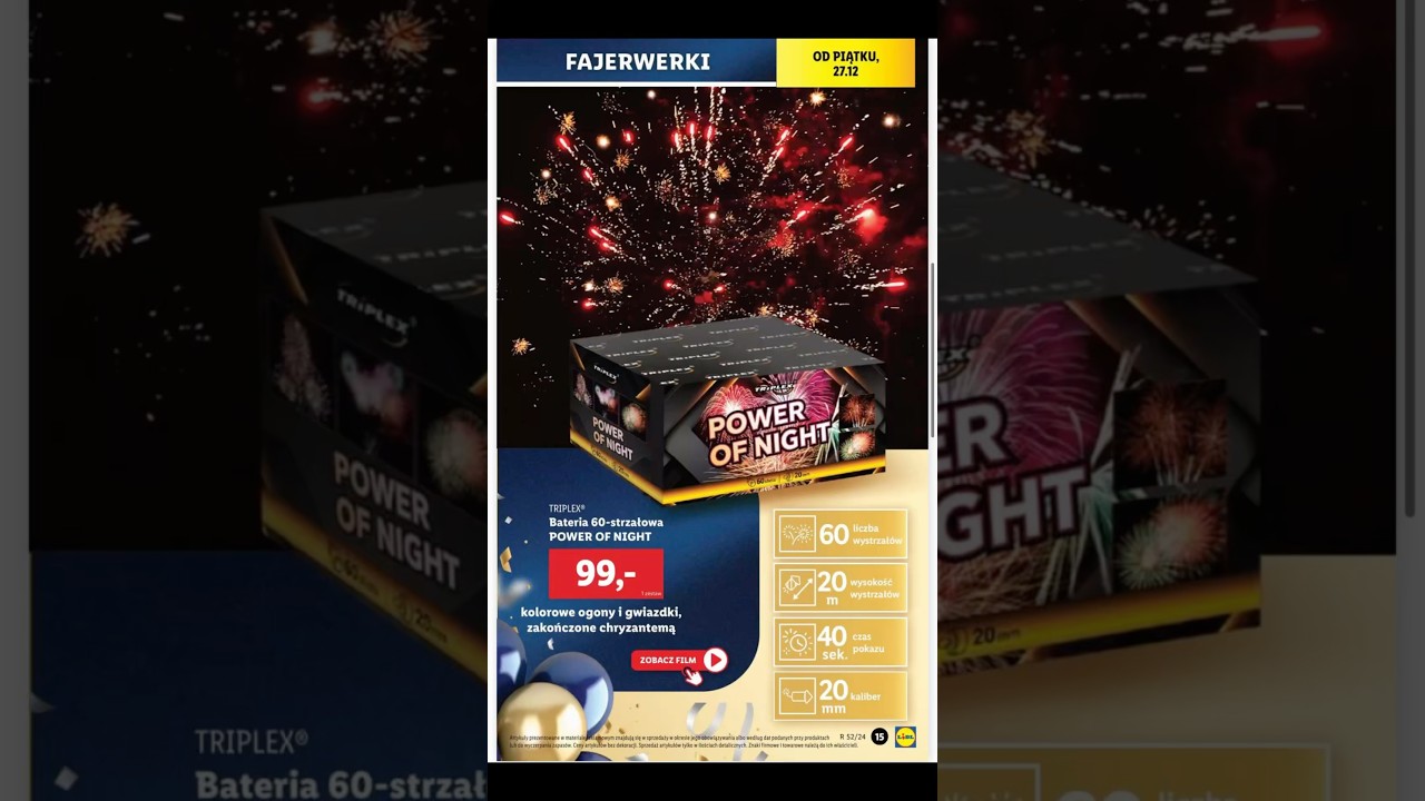 Test Lidl 2024/2025 - Power Of Night 🎆 #marcinator #fireworks #lidl