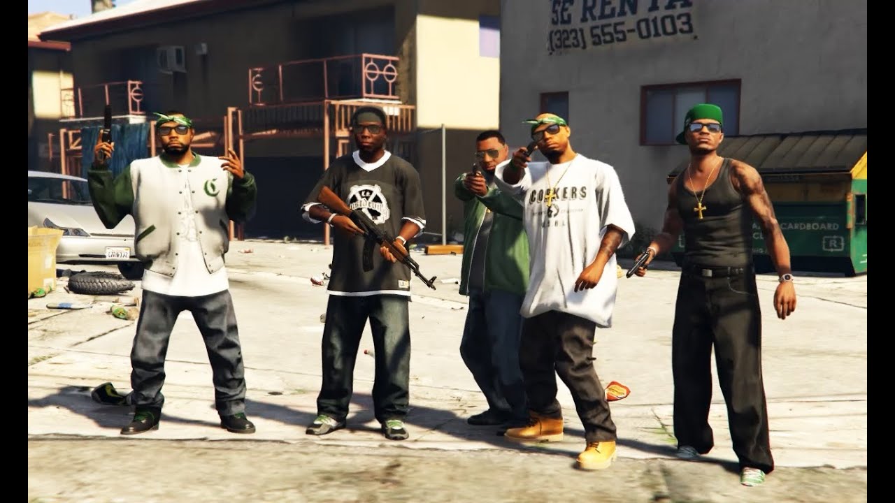 GTA 5 - Grove Street Families Gang [ROCKSTAR EDITOR CINEMATIC]