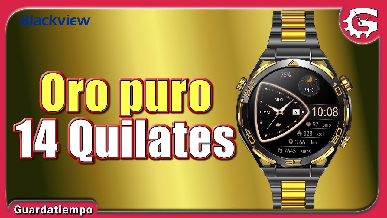 BLACKVIEW W90 PRO 🧈🪙 ORO PURO (Presentación del smart watch)