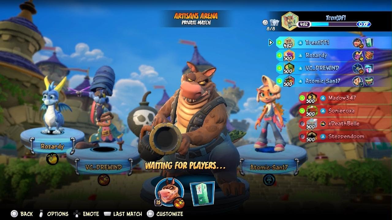 Crash Team Rumble match, Nov. 14th, 2025