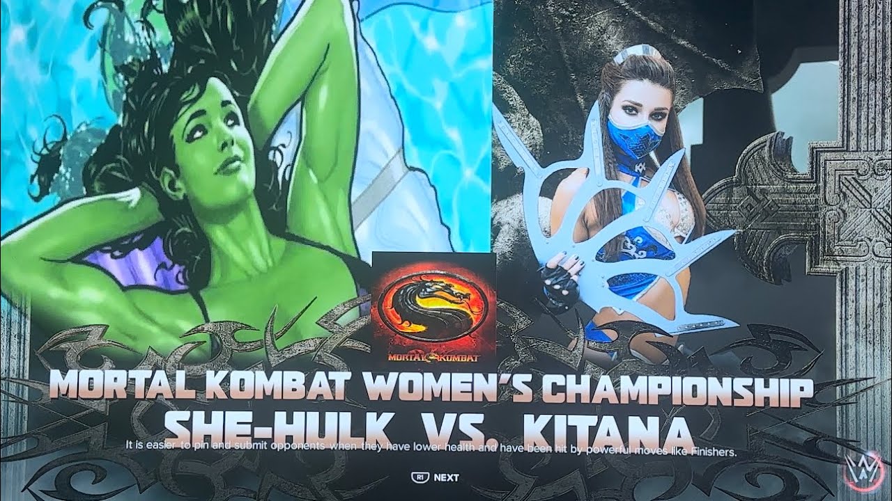 She-Hulk Vs Kitana For The Mortal Kombat Women’s Championship
