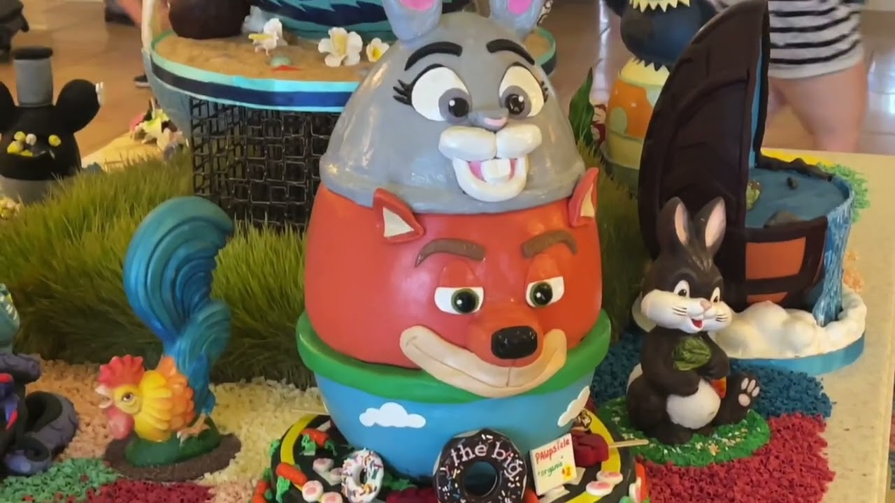 Easter Egg Displays at Yacht and Beach Club Resort | April 2022 Walt Disney World Orlando Florida