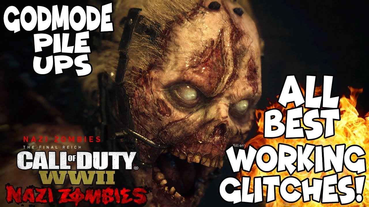 ALL *BEST* WORKING GLITCHES IN WWII ZOMBIES! (THE FINAL REICH) GODMODE PILE UPS