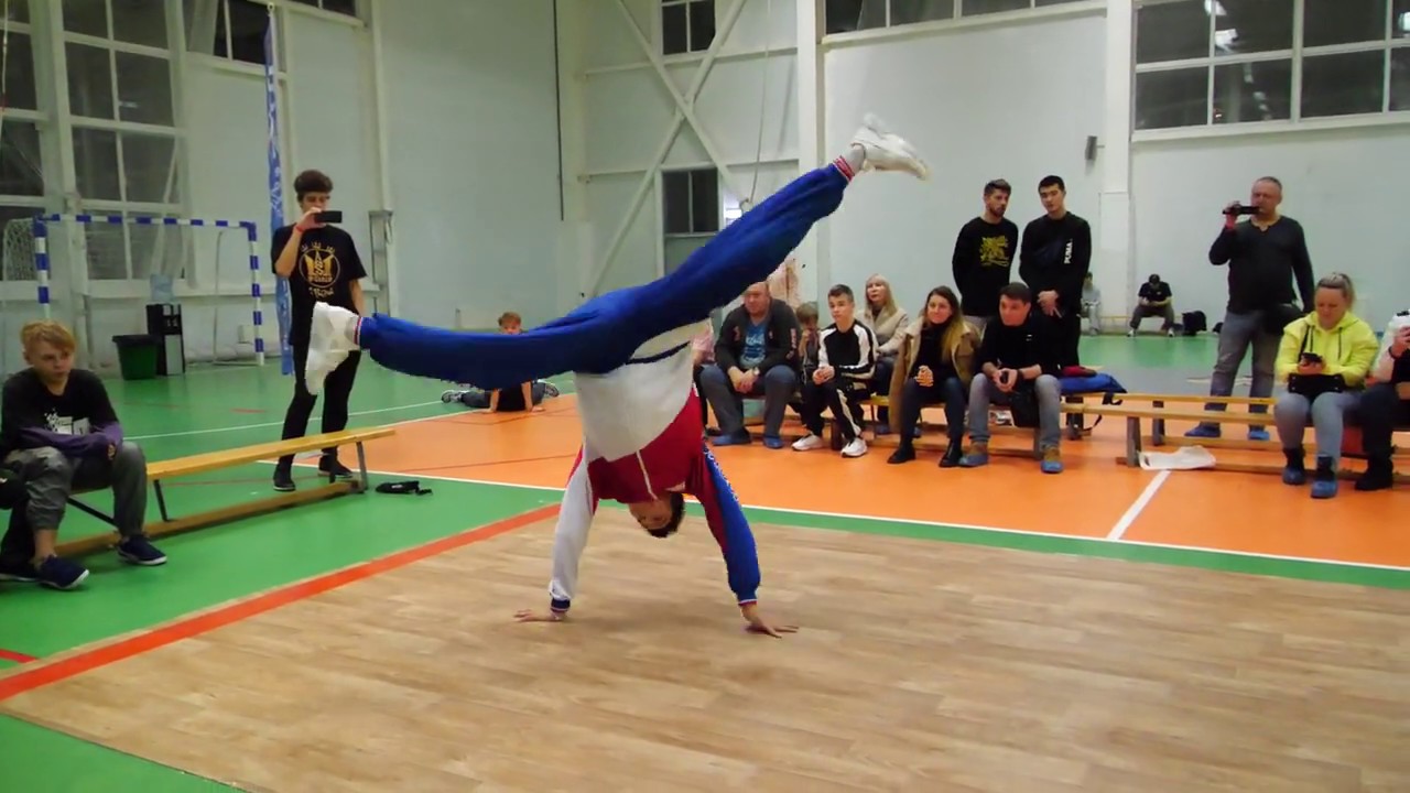 bboy Polo D vs Bars полуфинал - брейкданс чемпионат г.Королев