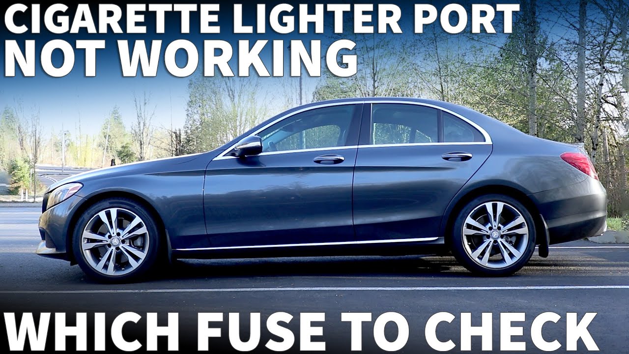 Не работает прикуриватель на Mercedes C300 2015 года? Простая замена предохранителя (ремонт за 2 ...