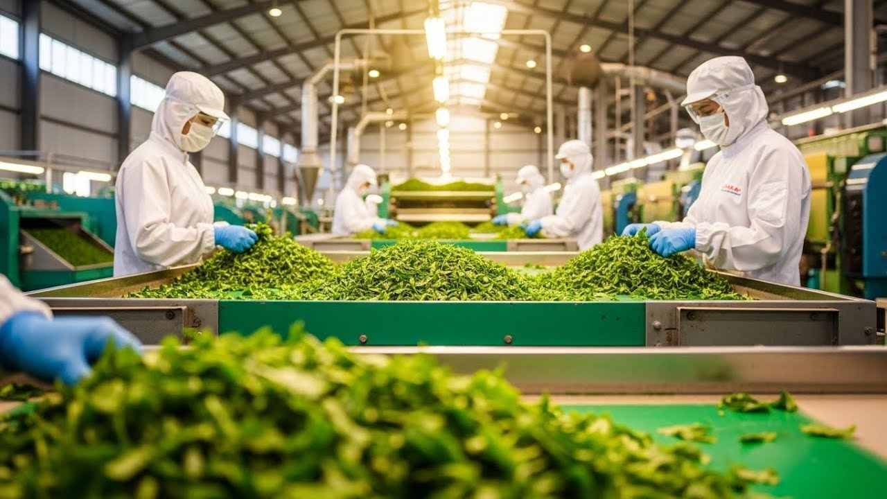 Tea Processing Factory Tour | Harvesting, Sorting & Packaging.