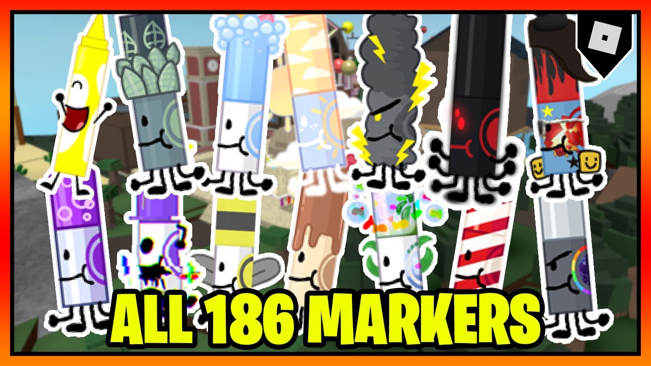 Все 186 МАРКЕРОВ в FIND THE MARKERS || Roblox