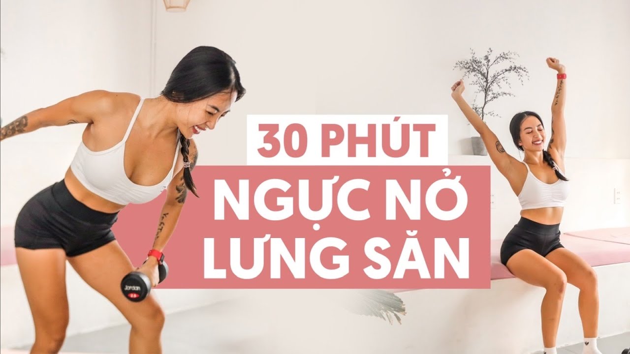 Tập lưng, ngực, vai cho nữ tại nh&agrave; | Upper body workout (Intermediate)