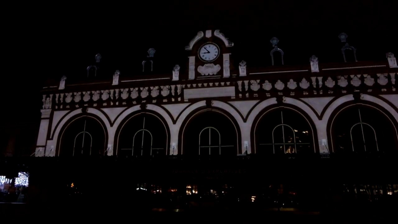 Spectacle illuminations 150 ans gare des Brotteaux Lyon