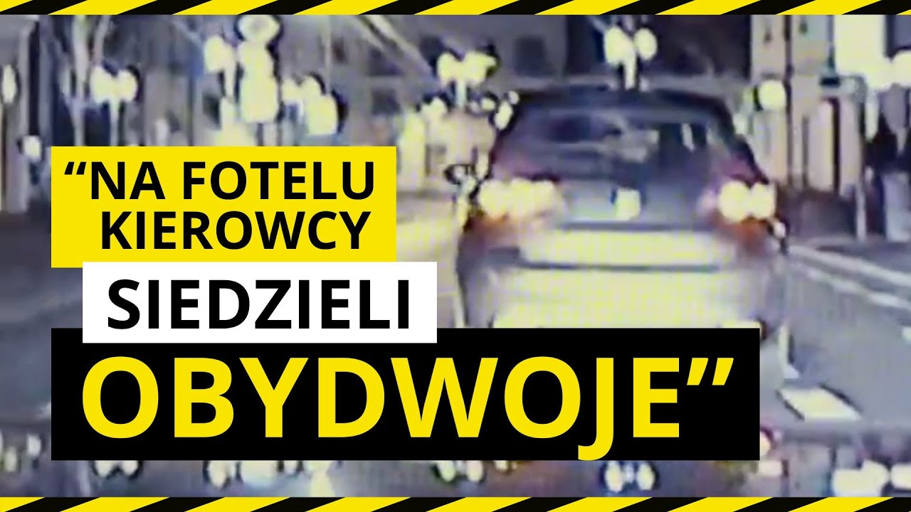 Pościg policji za seatem. Kierowca zamieniał się miejscami z pasażerką.