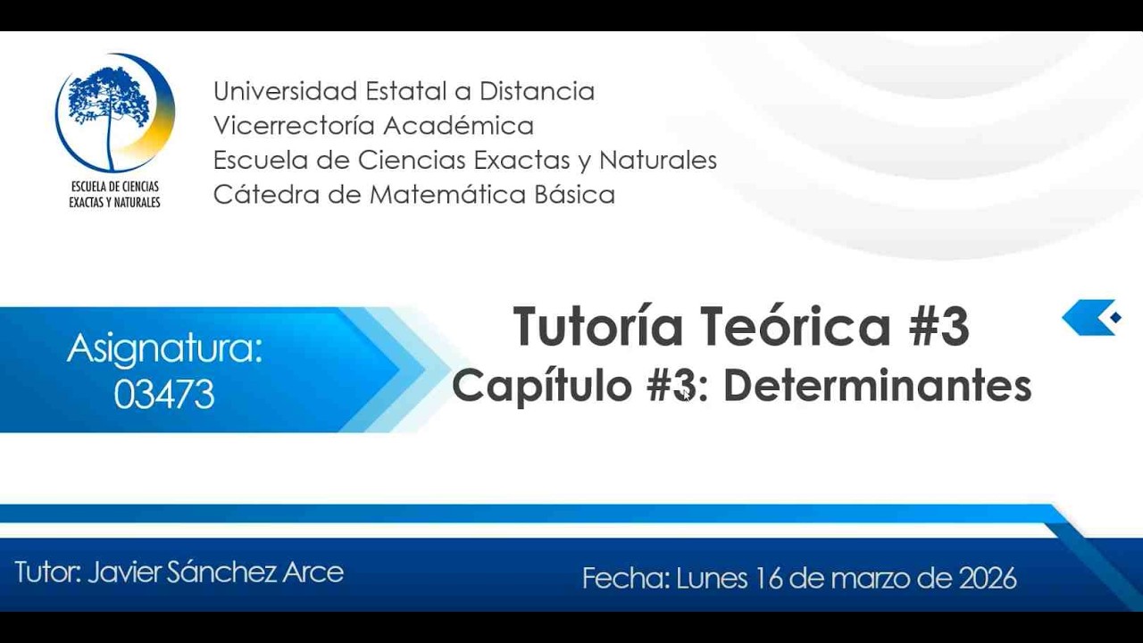 Tutoría Teórica N°2: Determinantes