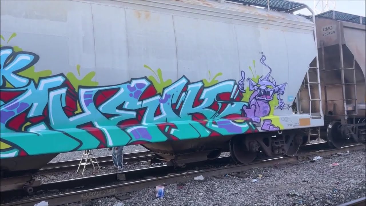 Los Angeles Graffiti - Jan 2025 - The Streets Are Under Attack - WAI CREW Painting #graffiti
