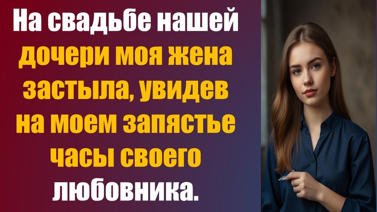 На свадьбе нашей дочери моя жена застыла, увидев на моем запястье часы своего любовника.