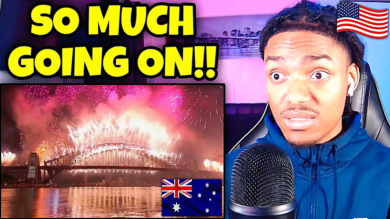 AMERICAN REACTS to STUNNING Sydney New Year’s Fireworks 2026