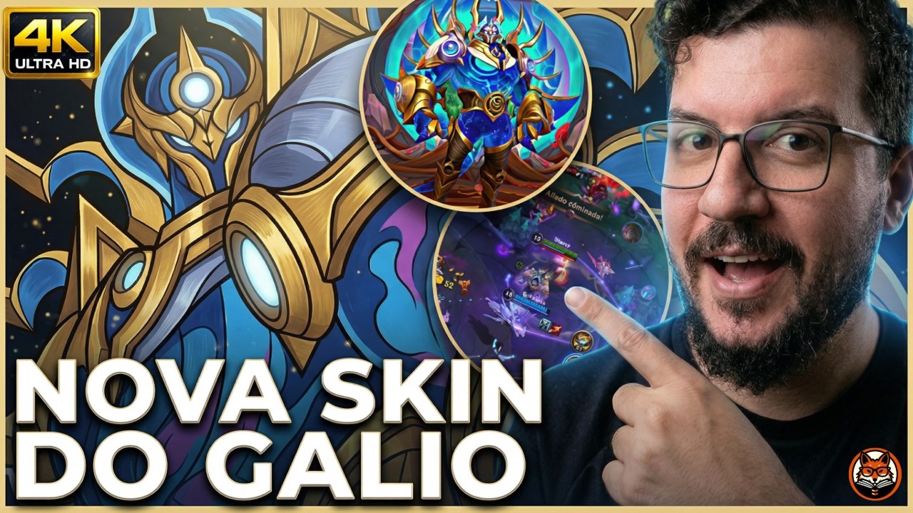 I tested the new Galio Cosmic Guardian skin - Galio New Skin 4K Gameplay