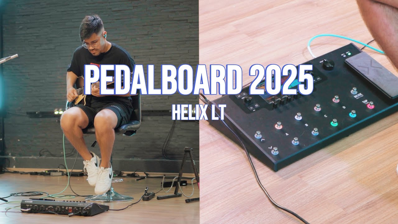 Meu Pedalboard 2025 ( HELIX LT )
