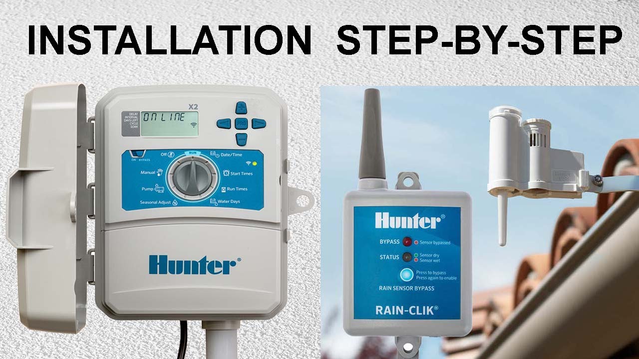 Installing a Hunter X2 timer + Hunter Wireless rain sensor | Step-by-step