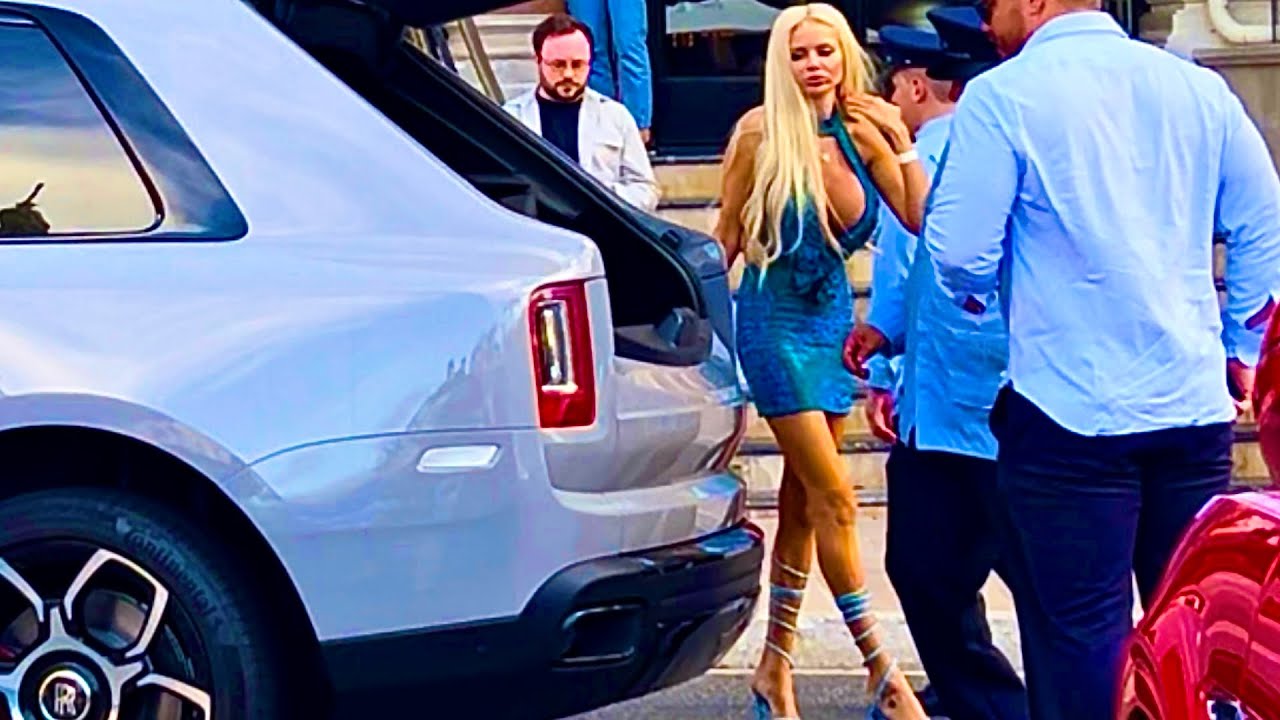 RICH AND GORGEOUS LADIES MONACO 2024 vol.4 | RARE SUPERCARS | BILLIONAIRE LUXURY LIFESTYLE Ferrari