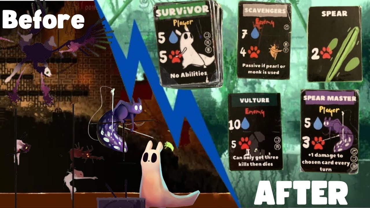 So I made a Rain World Card Game