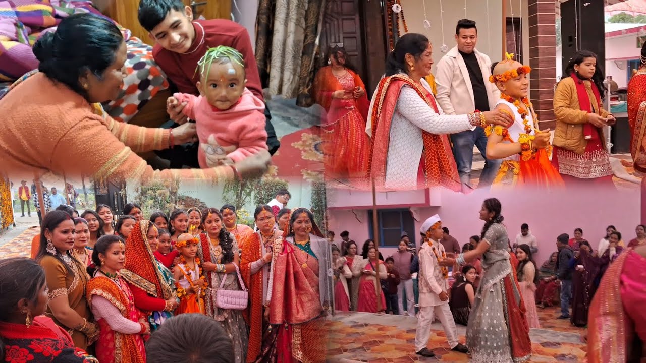 आप सभी को बसंत पंचमी की हार्दिक शुभकामनायें फिरगये भांजेके जनेऊ की पार्टी में माँ बेटे का gjb dance 