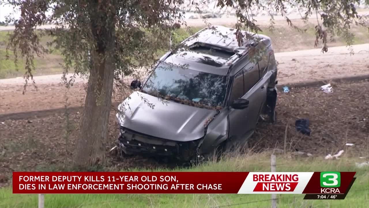 Former Sacramento deputy kills 11-year-old son, is fatally shot after I-5 chase