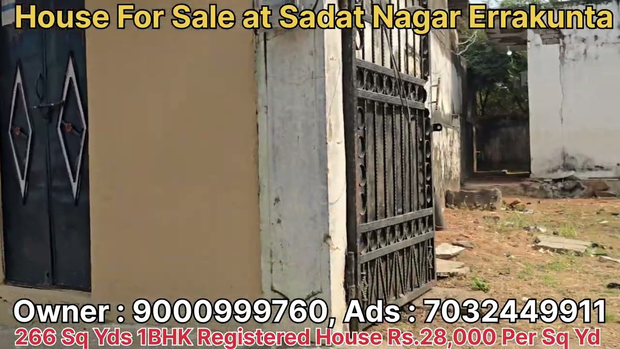 266 Sq Yds Registered Independent #houseforsale at Sadat Nagar Errakunta ChandrayanGutta Hyderabad