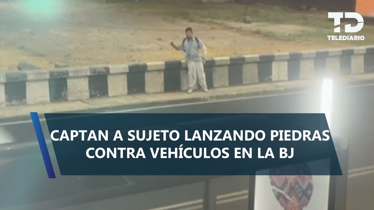 Hombre lanza piedras a autos en Calzada de Tlalpan; vecinos denuncian riesgo
