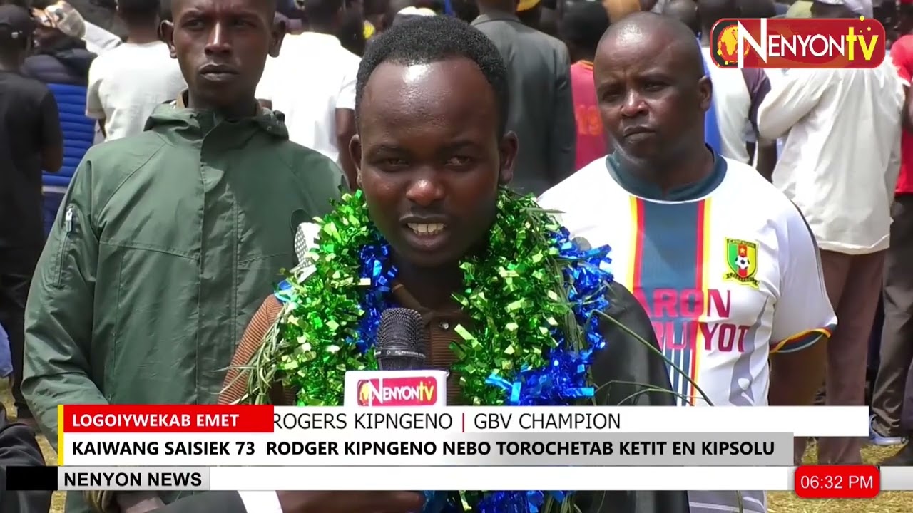 JOY ERUPTS AT KIPSOLU AGC AS RODGERS FINISHES 73-HOUR TREE-HUGGING GBV AWARENESS CHALLENGE