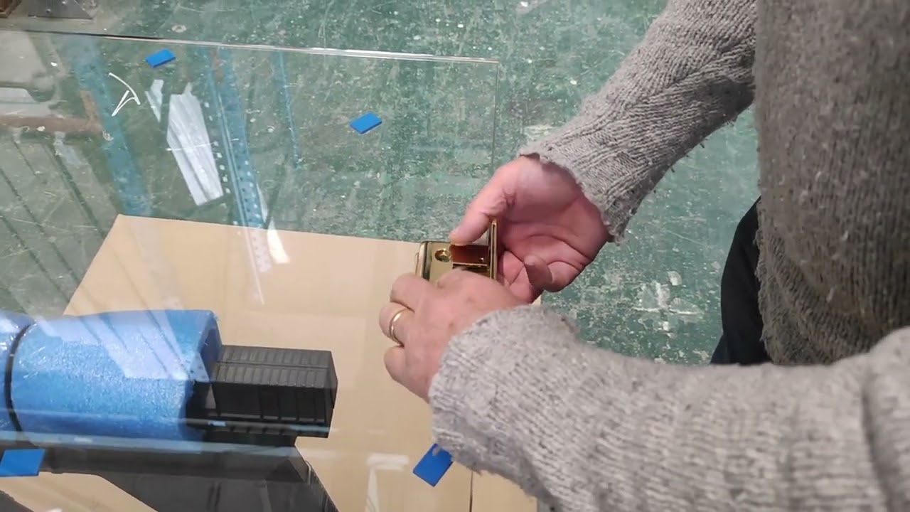 How to Install Glass to Wall Shower Hinges