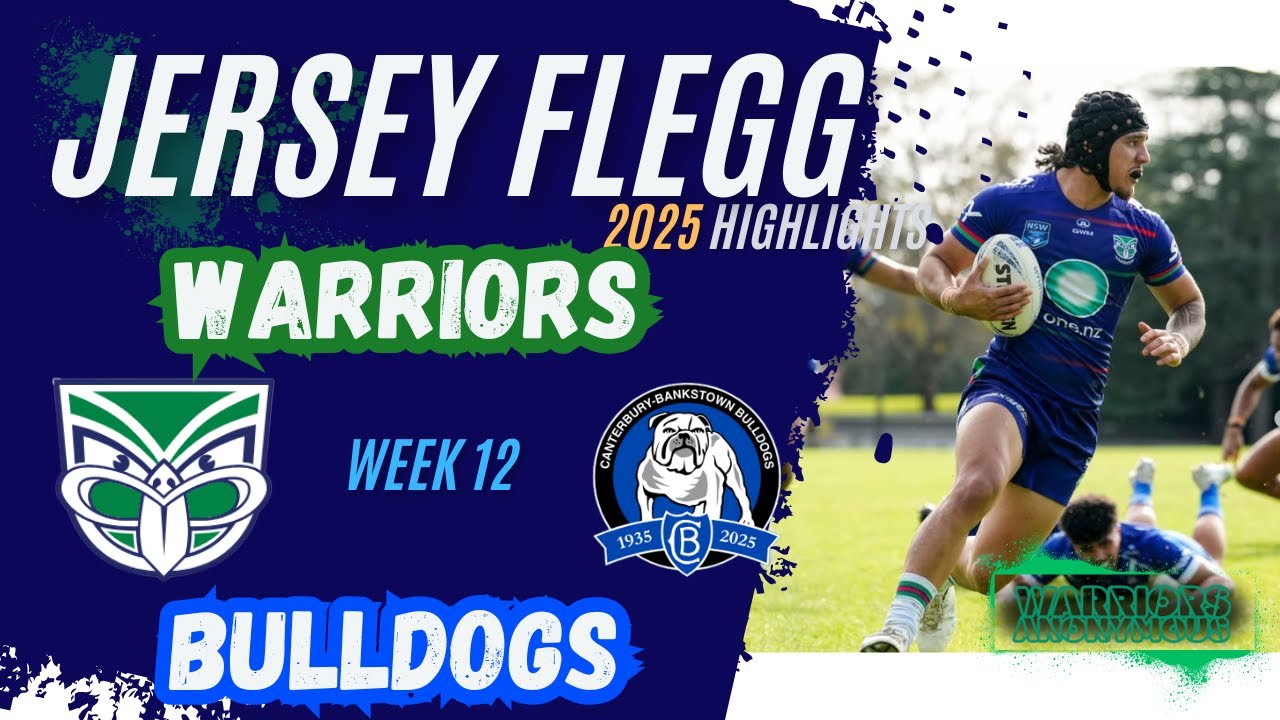 Warriors v Bulldogs | Jersey Flegg 2025 | Rd 12 HIGHLIGHTS