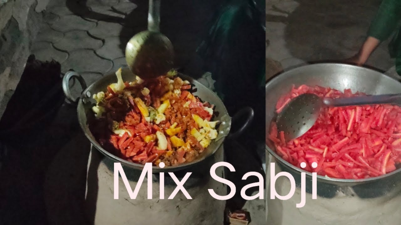 ਅੱਜ ਬਣਾਈ ਮਿਕਸ ਸਬਜੀ Mix Sabji By Kaur Punjabi Channel ❤️💕