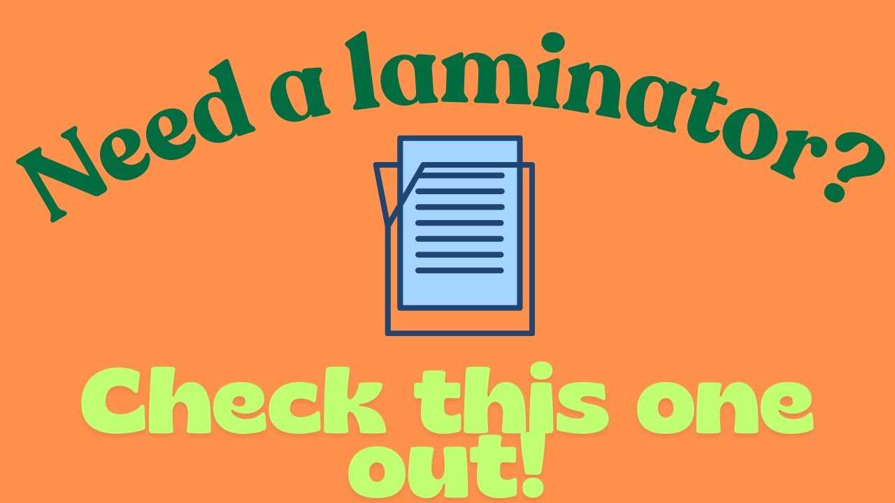Why you need this laminator in your home, office or classroom!