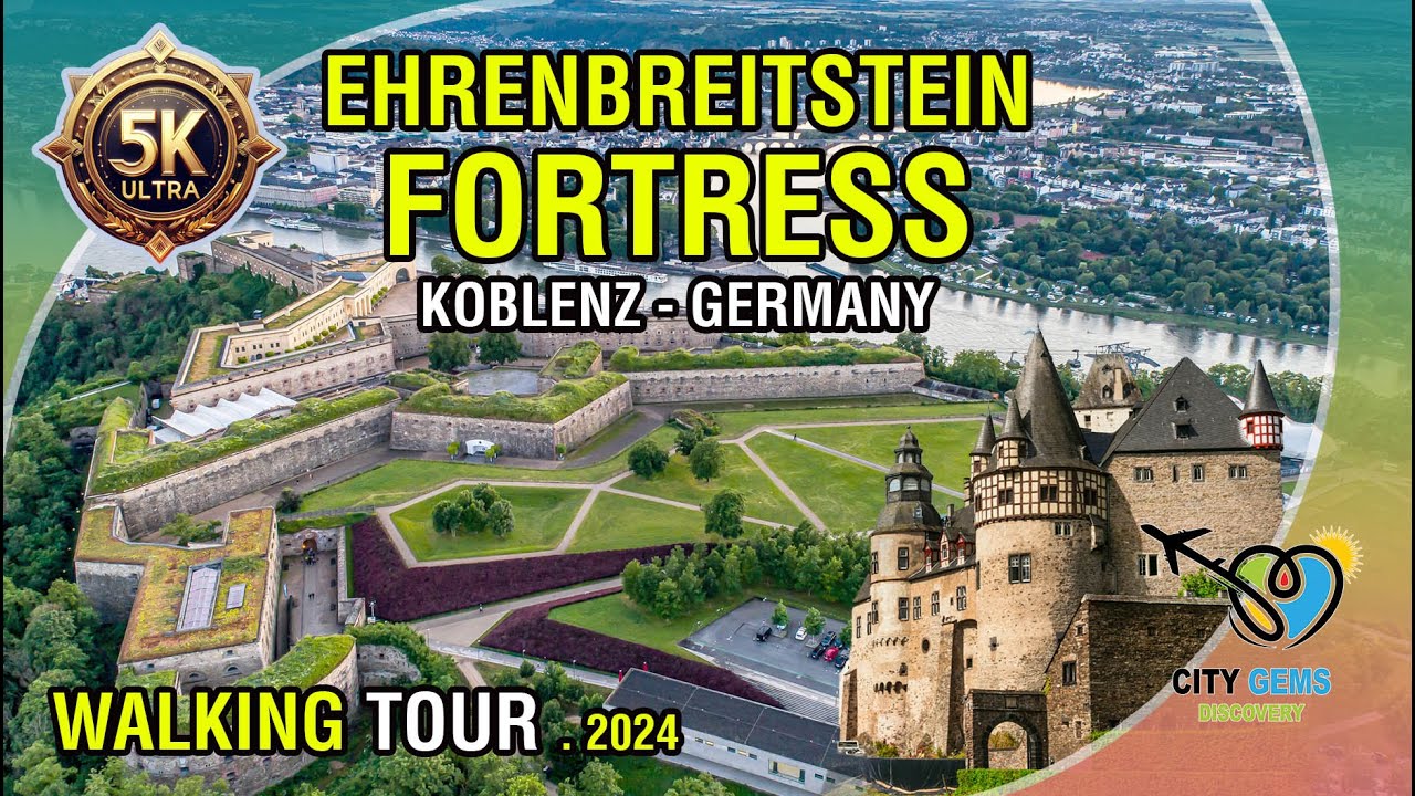 🌟Ehrenbreitstein Discovering Festung🌟A Journey through Koblenz's Historic German Fortress. 5K Ultra