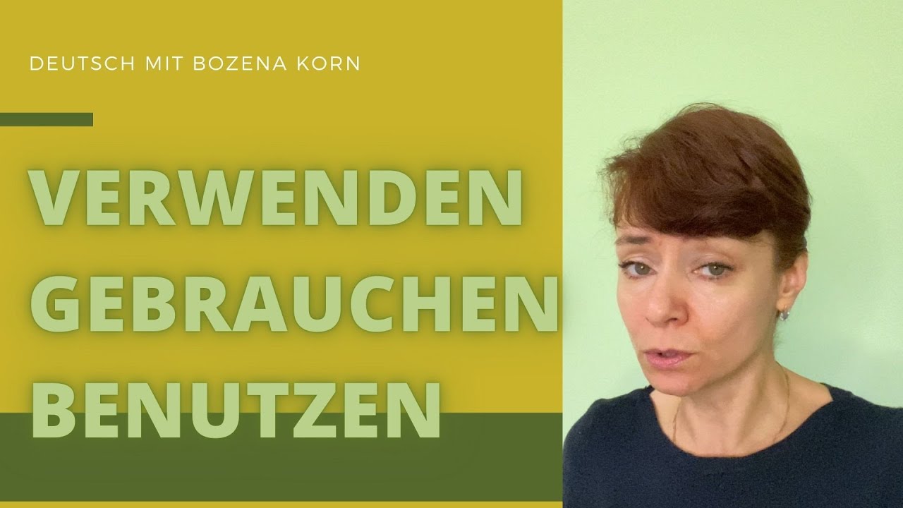 Gebrauchen, verwenden, benutzen